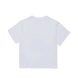 Max&Co Kids T-shirt Bianca con Stampa Logo Multicolore per Bambine