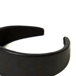 Twinset Kids Cerchietto Nero con Lettering Logo per Bambine (dettaglio)