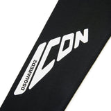Dsquared2 Kids Leggings Neri con Stampa ICON per Bambine (dettaglio)