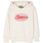 Barrow Kids Felpa con Cappuccio Crema con Stampa per Bambine