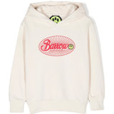 Barrow Kids Felpa con Cappuccio Crema con Stampa per Bambine