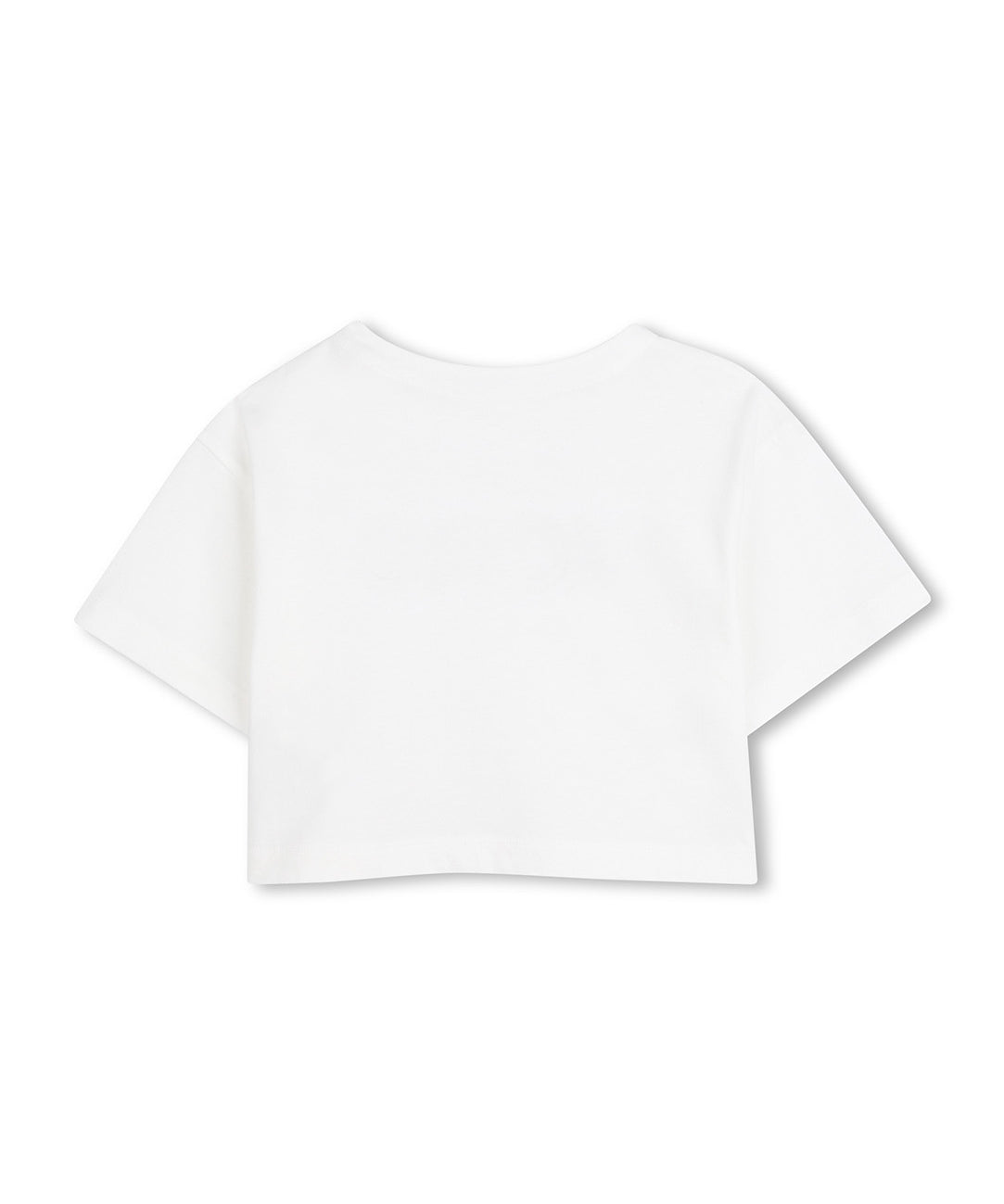 Michael Kors Kids T-Shirt Bianco con Logo Ricamato per Bambine