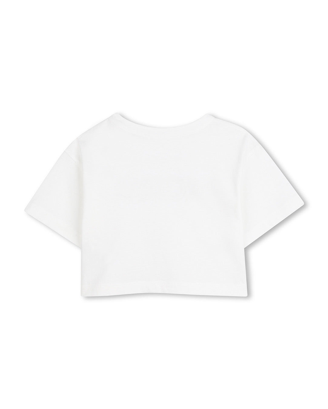 Michael Kors Kids T-Shirt Bianco con Logo Ricamato per Bambine