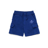 Dsquared2 Kids Short Blu Monocolore con Tasche Cargo per Neonati