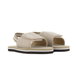 Boss Kids Ciabatte Beige con Chiusura a Strappo per Neonati