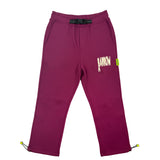 Barrow Kids Pantalone di Tuta Amaranto con Stampa ed Elastici per Bambine