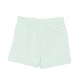 Palm Angels Kids Short Panna con Logo Celeste per Neonato