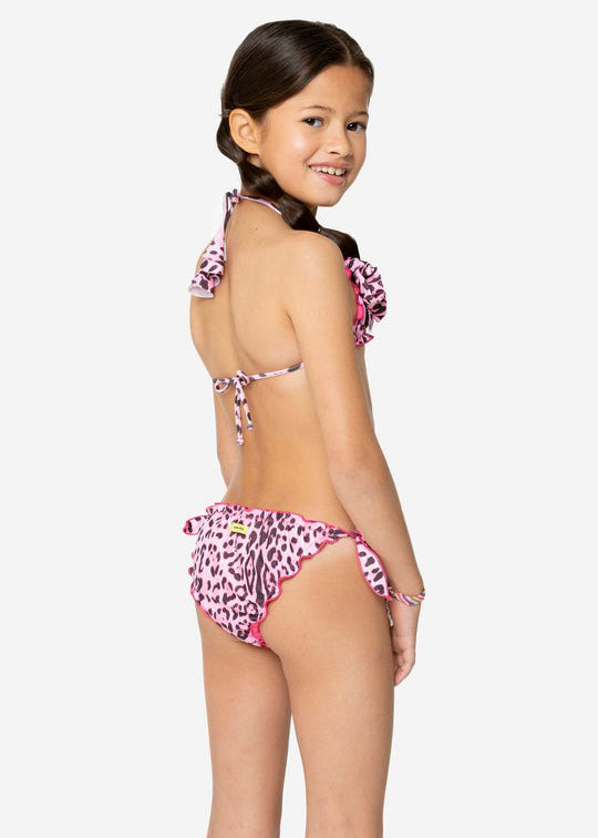4GIVENESS Pink Spotted Bikini Set for Girls