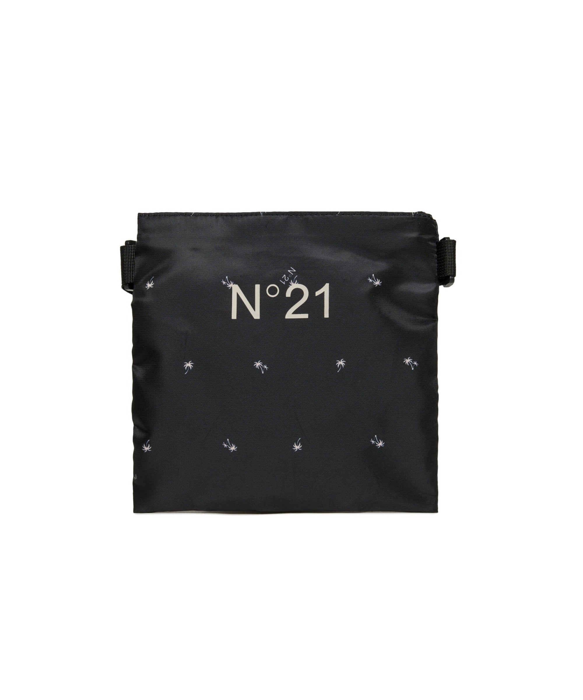 N°21 Kids Borsa Nera All Over Palms per Bambine