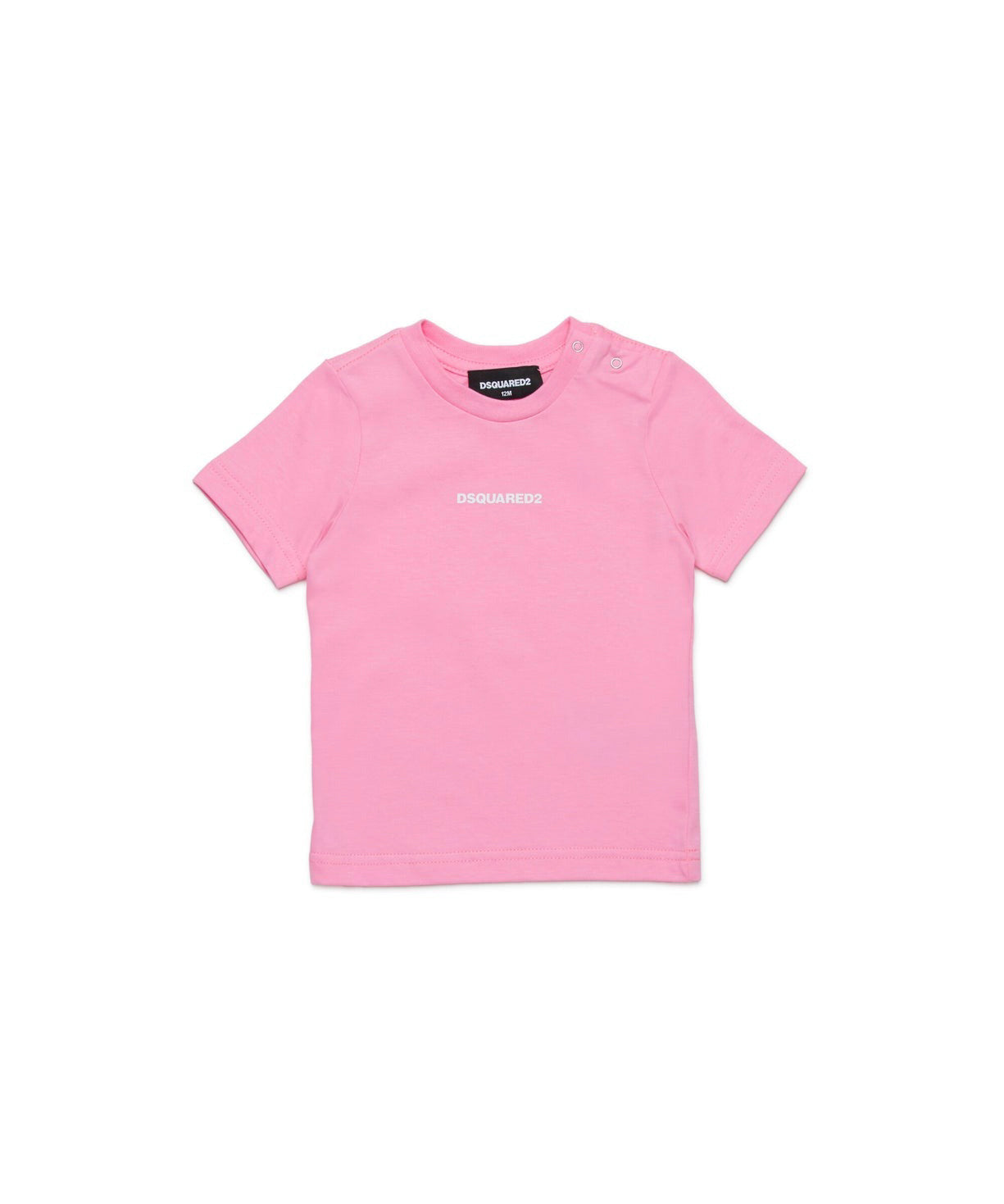 Dsquared2 Kids T-shirt Rosa con Logo per Neonate