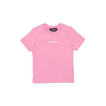 Dsquared2 Kids T-shirt Rosa con Logo per Neonate