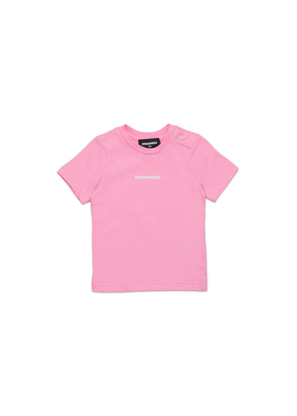 Dsquared2 Kids T-shirt Rosa con Logo per Neonate