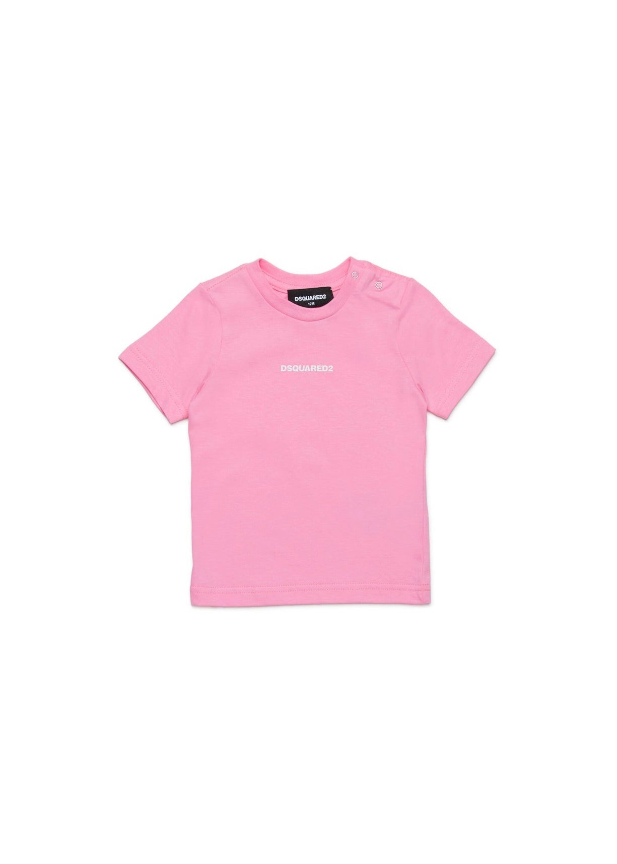Dsquared2 Kids T-shirt Rosa con Logo per Neonate