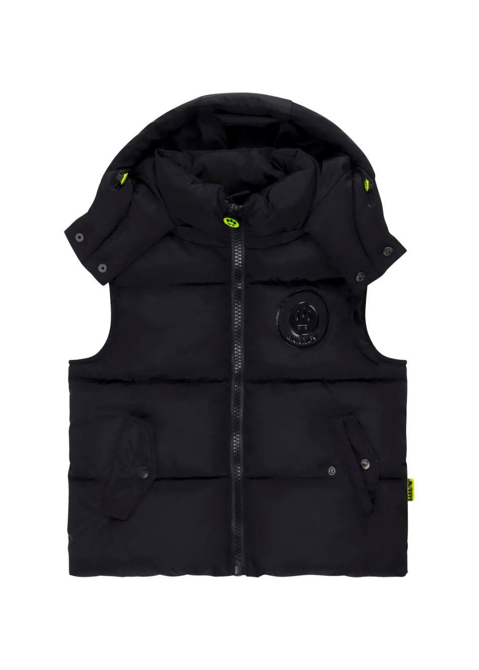 Barrow Kids Giubbino Gilet Nero con Cappuccio per Bambini