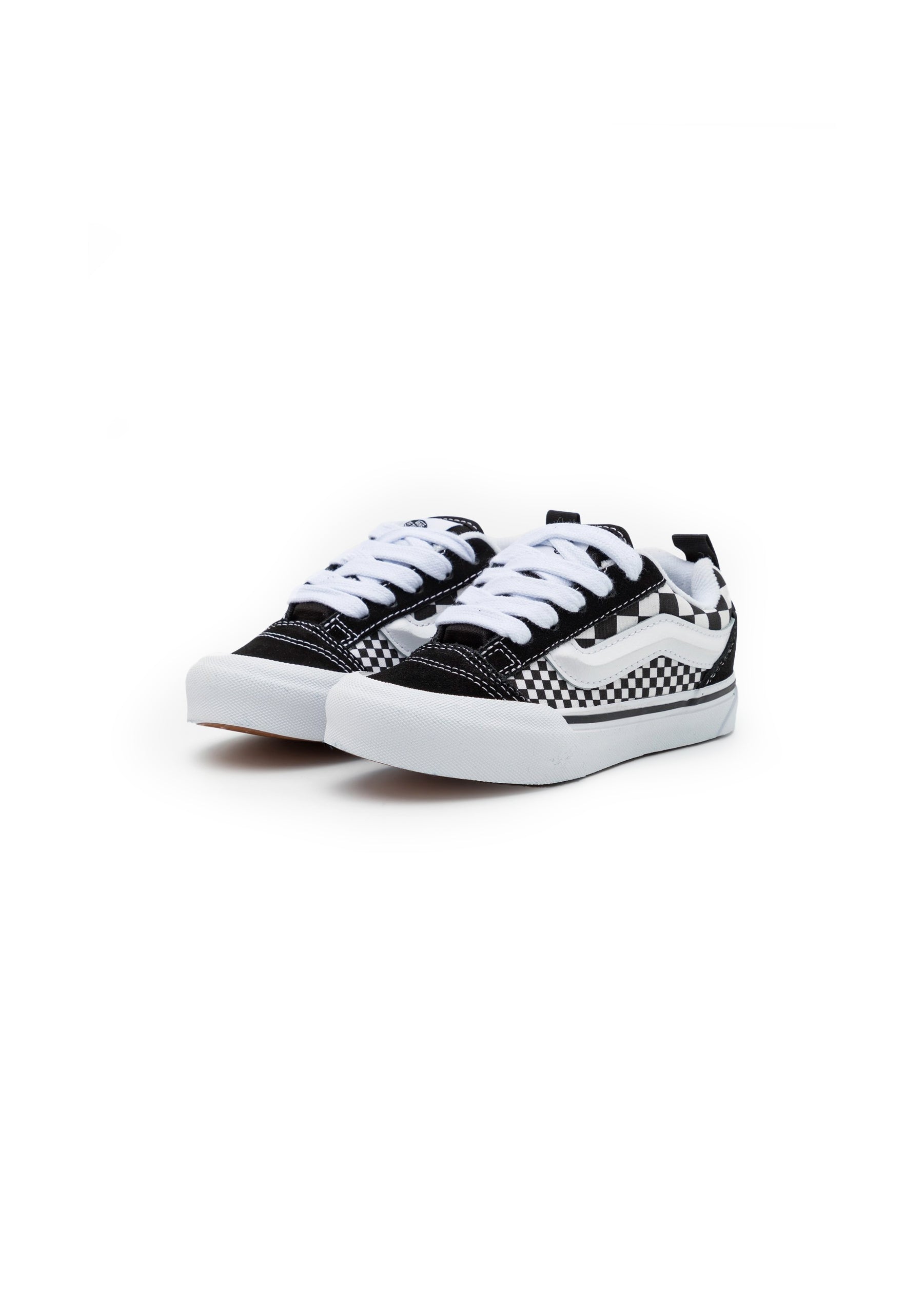 Vans Kids Knu Skool Checker Nero/Bianco per Bambini