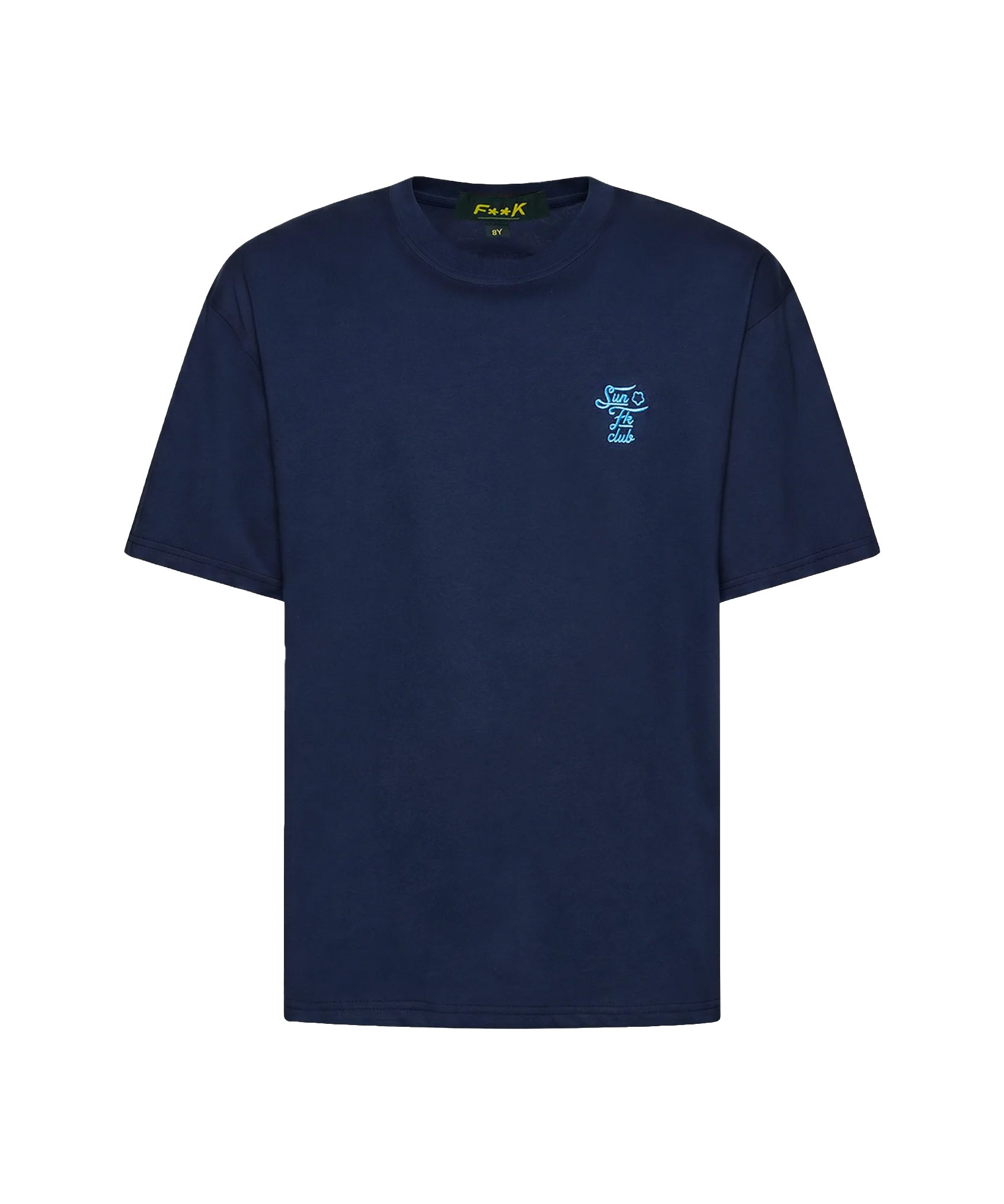 F**K Kids T-Shirt Blu con Logo per Bambini