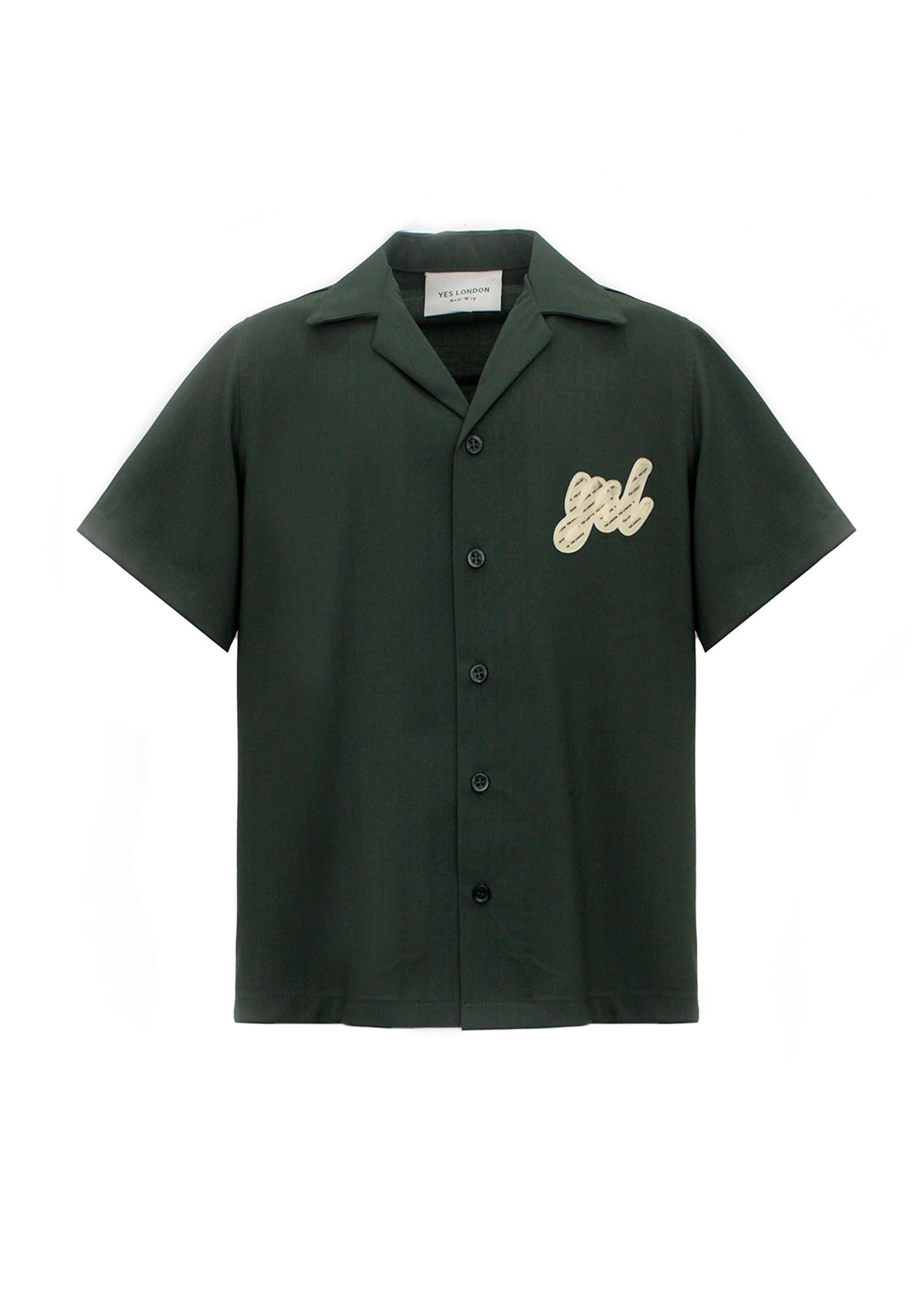 Yes London Camicia Verde con Logo per Bambini