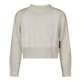 John Richmond Kids Maglioncino Crema All-Over per Bambine