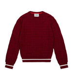 Iceberg Kids Maglione Bordeaux con Logo in Rilievo per Bambini