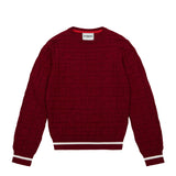 Iceberg Kids Maglione Bordeaux con Logo in Rilievo per Bambini