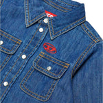 Diesel Kids Camicia Denim con Logo per Neonati (dettaglio)