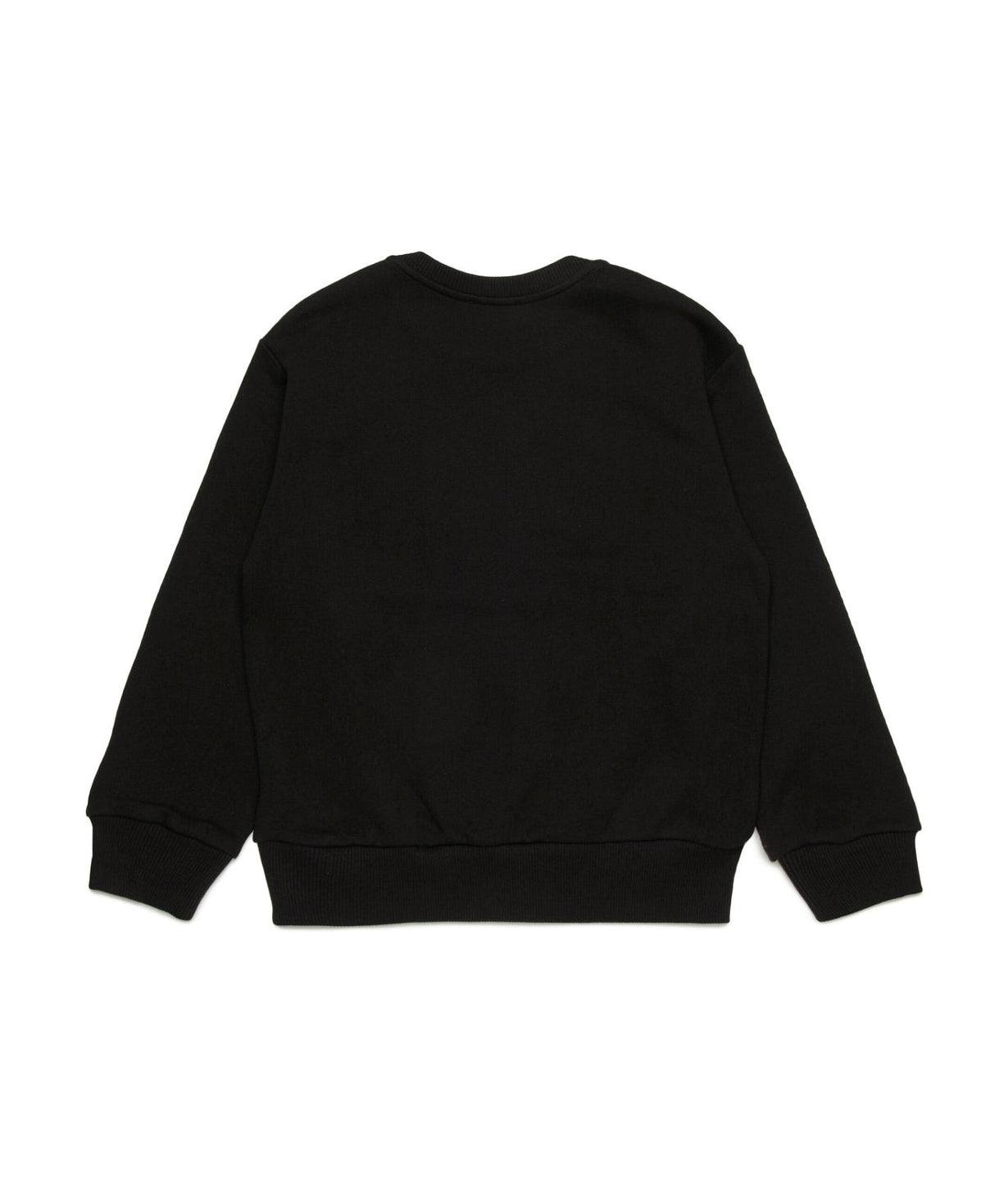 Diesel Kids Felpa Girocollo Nera con Oval D per Bambini (retro)