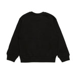 Diesel Kids Felpa Girocollo Nera con Oval D per Bambini (retro)