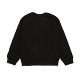 Diesel Kids Felpa Girocollo Nera con Oval D per Bambini (retro)