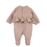 Elisabetta Franchi La Mia Bambina Tutina Sunrise con Volant per Neonate