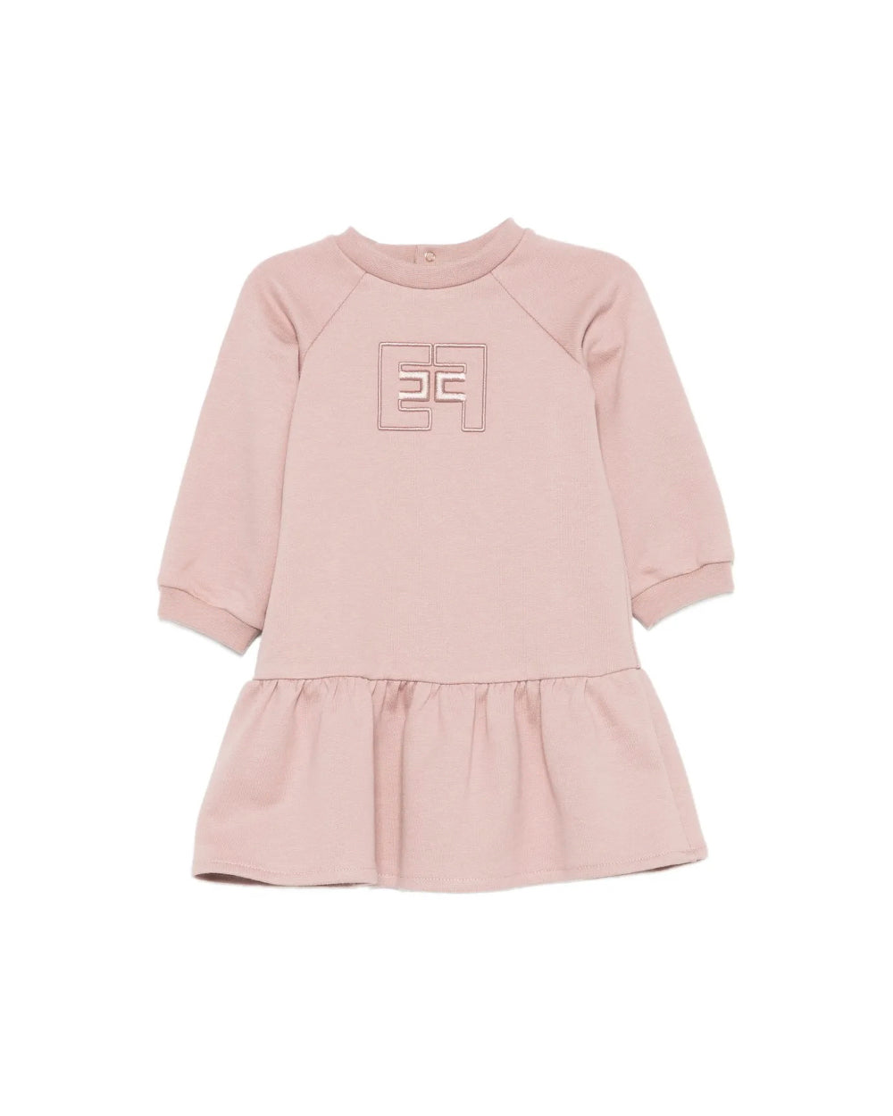 Elisabetta Franchi La Mia Bambina Abito Sunrise con Ricamo Logo per Neonate