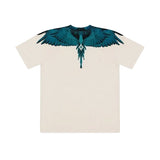 Marcelo Burlon County of Milan Kids T-Shirt Cocco Stampa Ali Celeste per Bambini