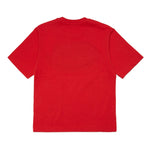 Diesel Kids T-shirt Rossa con Logo Oval D retro