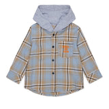 Diesel Kids Camicia Fantasia Azzurro Polvere per Neonati