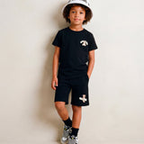 Moschino Kids Cappello Bucket Bianco con Stampa Logo
