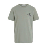 Calvin Klein Kids T-Shirt Verde con Stampa per Bambini
