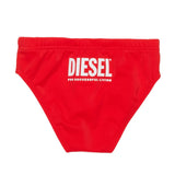 Diesel Kids Costume Rosso con Logo sul Retro per Neonati