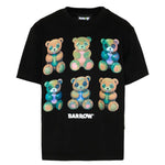 Barrow Kids T-Shirt Nero con Stampa Teddy Unisex