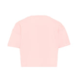 Moschino Kids T-Shirt Crop Rosa con Teddy Bear per Bambina