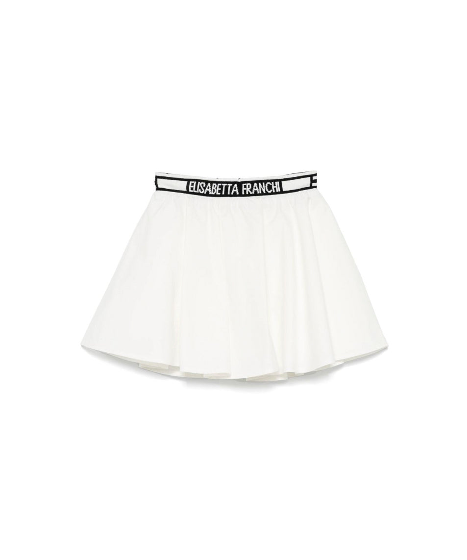 Elisabetta Franchi La Mia Bambina Gonna Avorio/Nero per Neonate