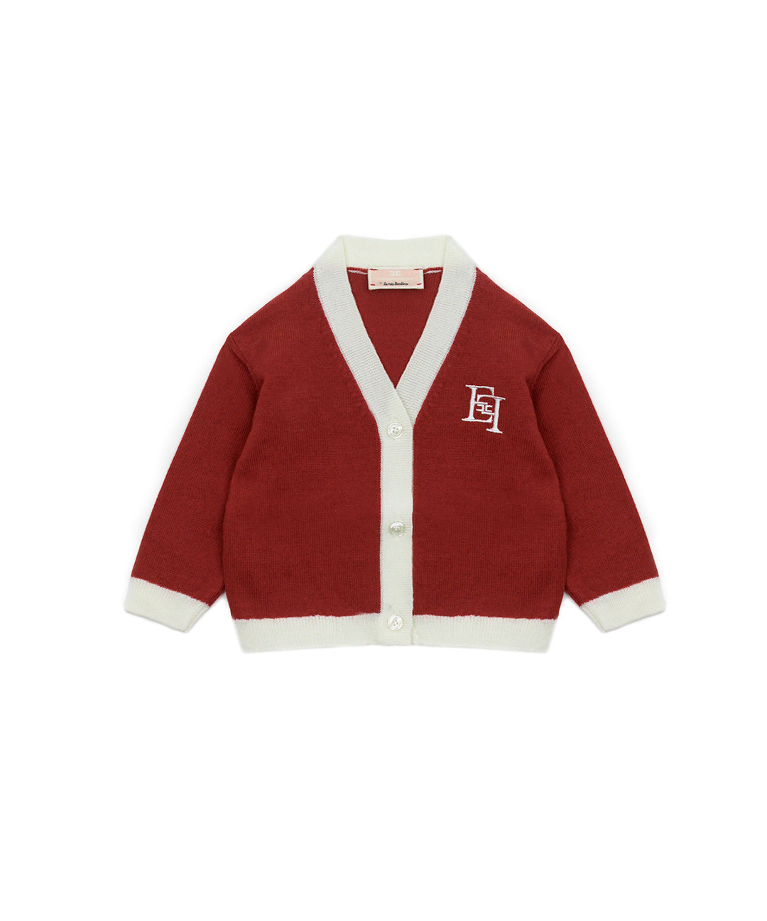 Elisabetta Franchi La Mia Bambina Cardigan Ombretto/Avorio per Neonate