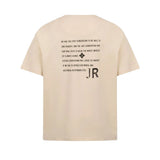 John Richmond Kids T-Shirt Crema con Logo Lettering per Bambini