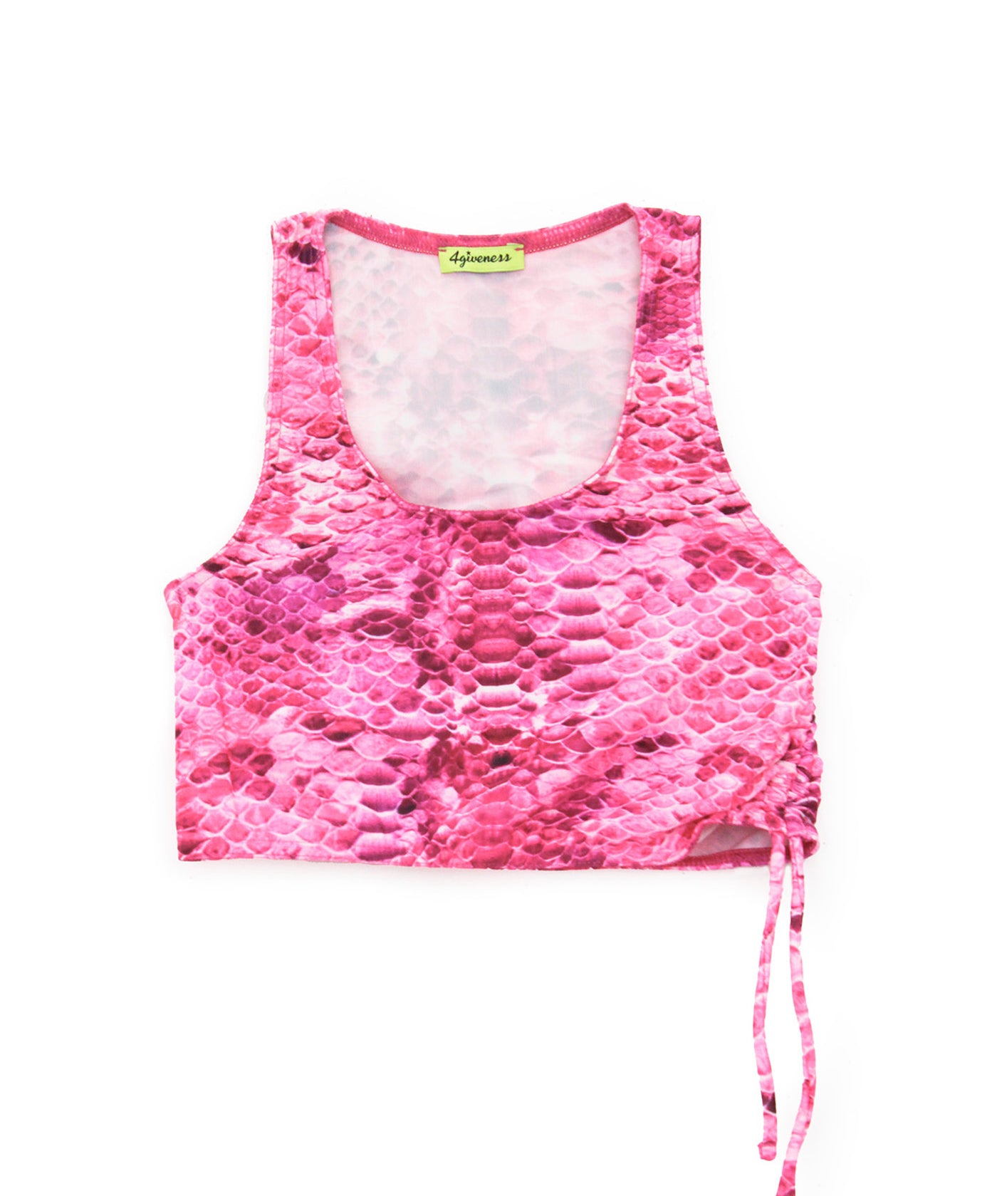 4GIVENESS Copricostume Top Fantasia Rainbow Boa Fucsia per Bambine