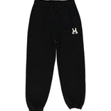 MSGM Kids Pantalone Nero con Logo Bambini