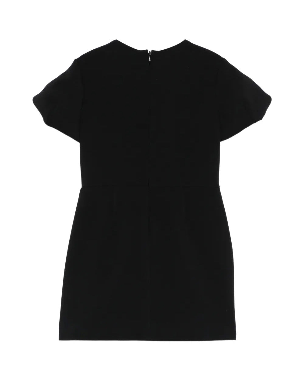 Elisabetta Franchi La Mia Bambina Abito Nero Monocolore con Logo per Bambine