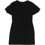 Elisabetta Franchi La Mia Bambina Abito Nero Monocolore con Logo per Bambine