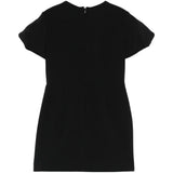 Elisabetta Franchi La Mia Bambina Abito Nero Monocolore con Logo per Bambine