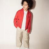 Dsquared2 Kids Red Jacket with Zip and Pockets for Children