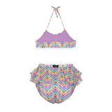 Effek Costume Bikini Fantasia con Ruches per Neonate