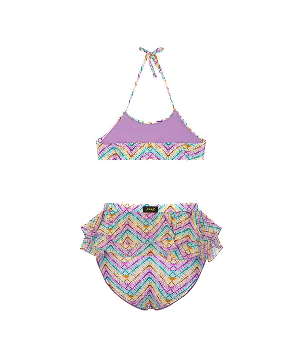 Effek Costume Bikini Fantasia con Ruches per Neonate