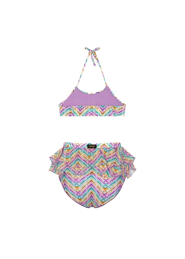 Effek Costume Bikini Fantasia con Ruches per Neonate